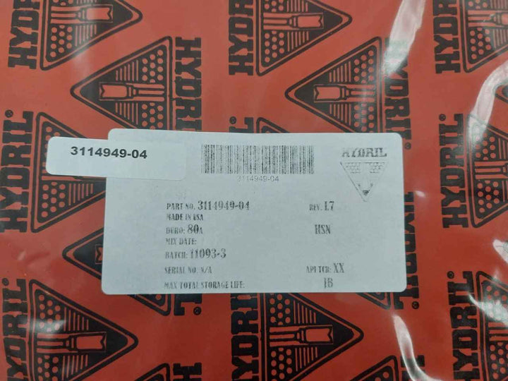 Hydril 3146456 Seal Kit Bonnet 18-10, 14 Mpl O-ring 90 Duro Rev: A1