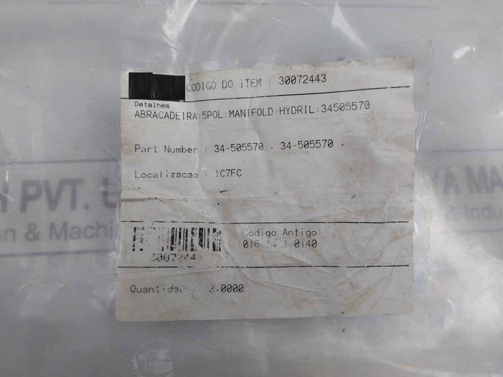 Hydril 34-505570 Clamp For 5