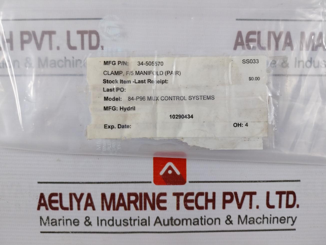 Hydril 34-505570 Clamp For 5