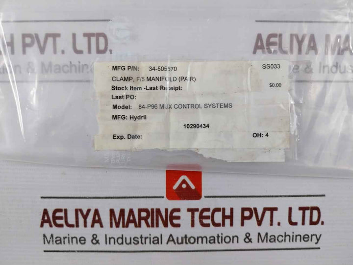 Hydril 34-505570 Clamp For 5