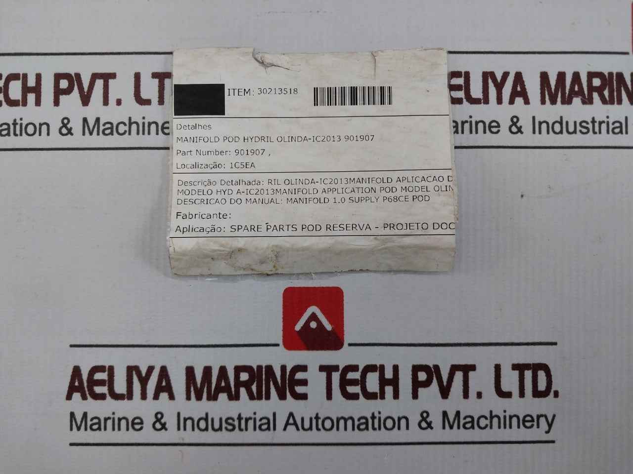 Hydril 901907 Pod Hydraulic Manifold Block Rev B 30213518