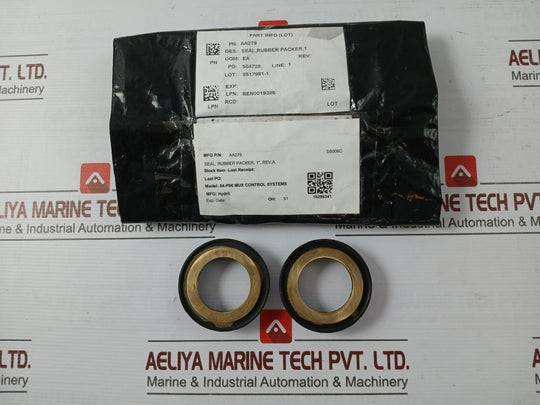 Hydril Aa279 Rubber Packer Seal,1,Rev A For 84-p96 Mux Control Systems Oh 51