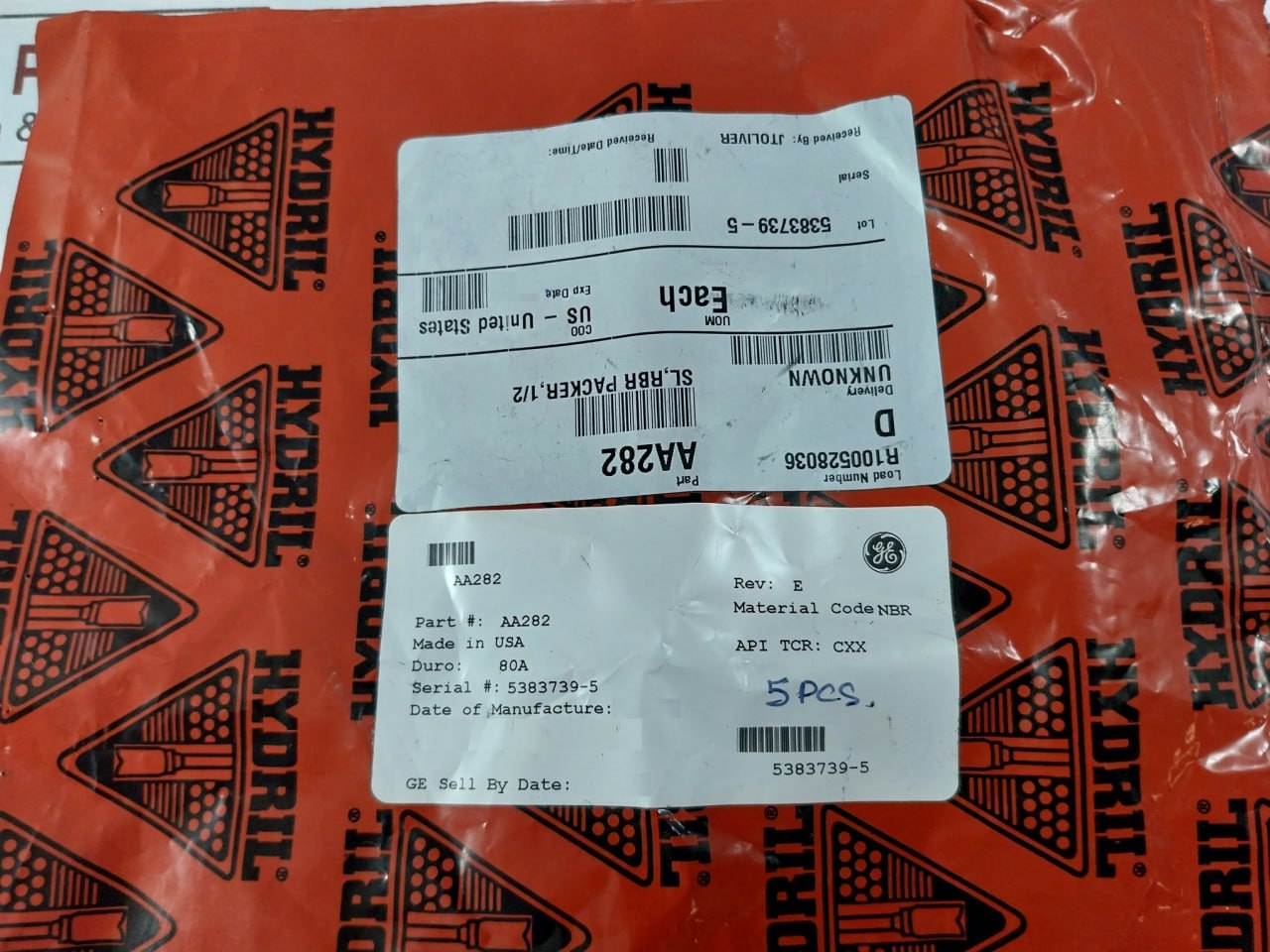 Hydril Aa282 O-ring Seal R100528036 84-p96 Mux Control System