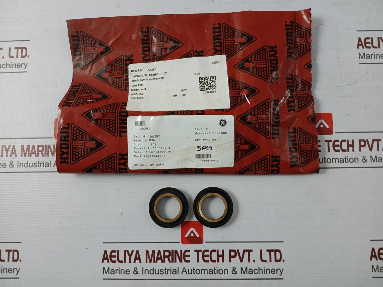 Hydril Aa282 Oil Seal Rubber Packer 1/2" Rev E
