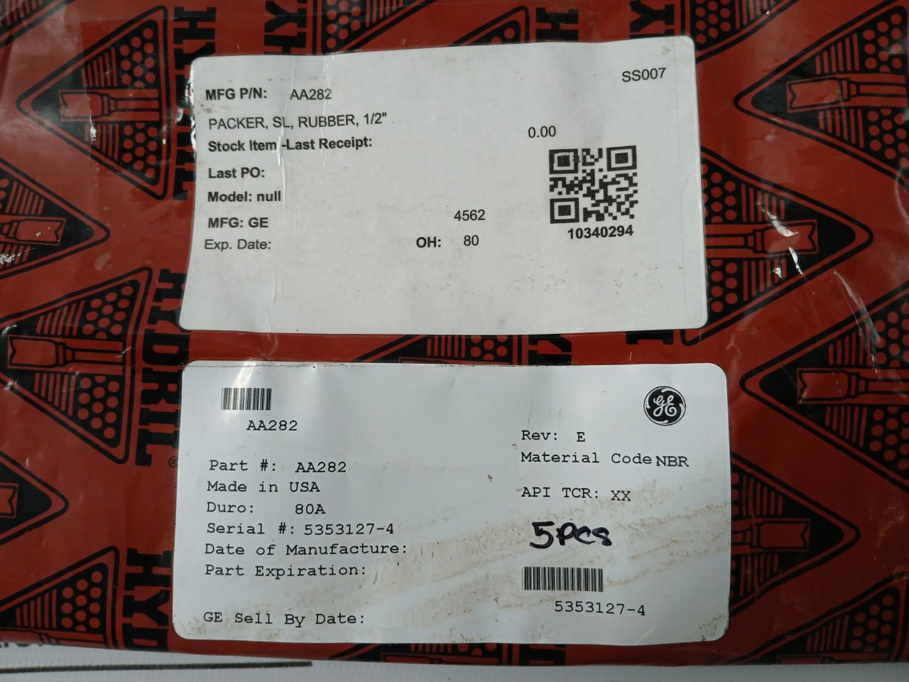 Hydril Aa282 Oil Seal Rubber Packer 1/2