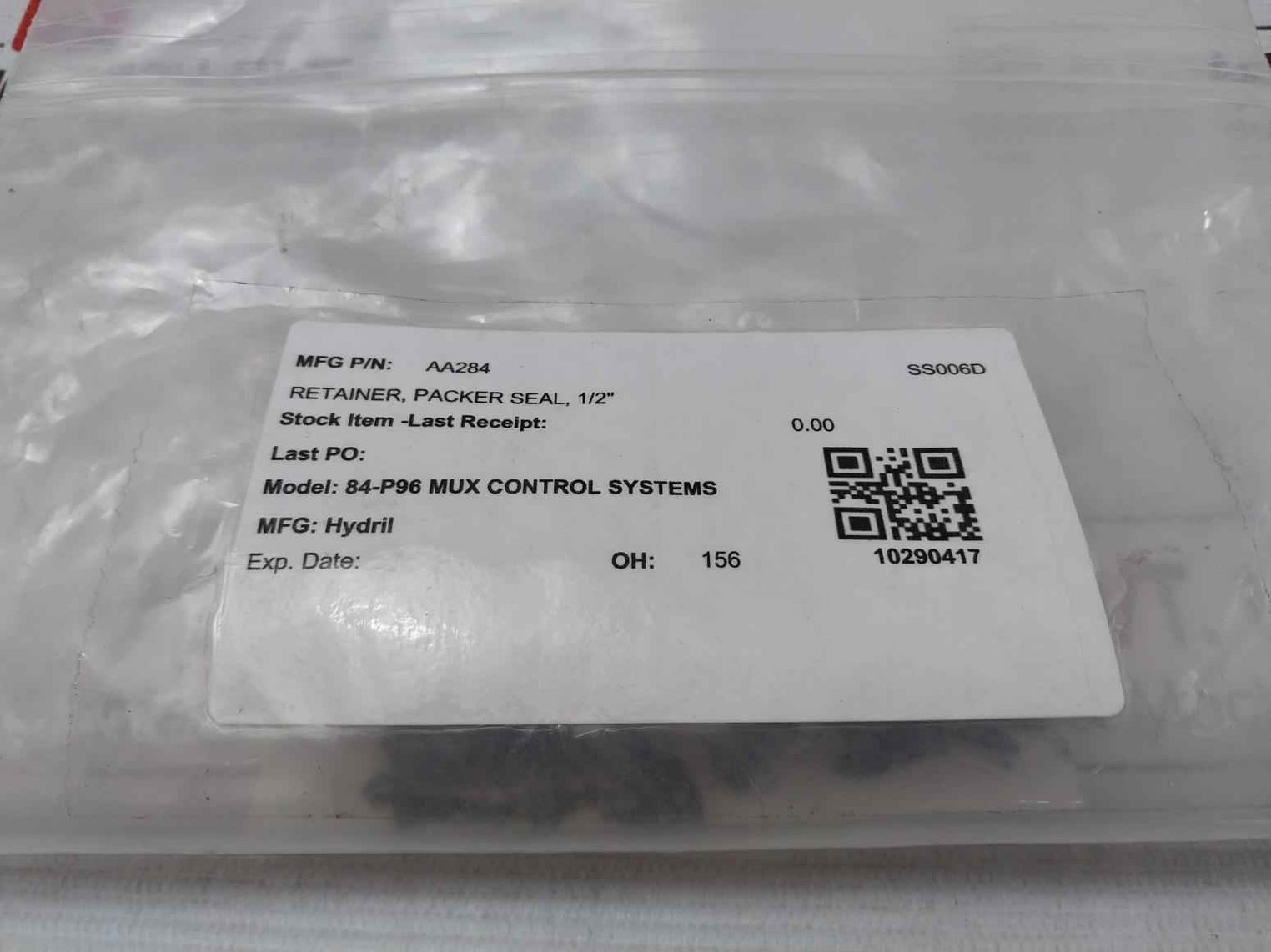 Hydril Aa284 Retainer Packer Seal 1/2 Rev C3