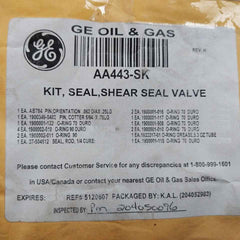 Hydril Aa443-sk O-ring 90 Valve Shear Seal Kit 84-p96 Mux Control System