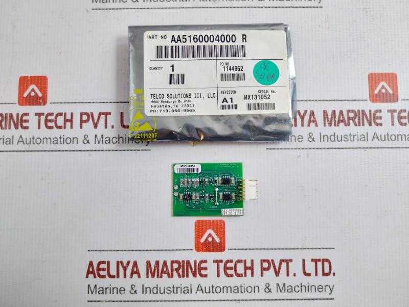Hydril Aa5170004000 Flowmeter Preamp Pcb Card Aa5160004000
