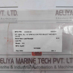 Hydril Aa558-sk Spm Valve Seal Kit Assy For 1.5" 3K Rev.C Rod .875