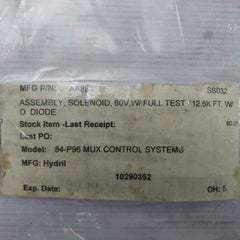 Hydril Aa881-01-t Cylinder Assembly 60V, Ab608, 84-p96 Mux Control System Rev:A1