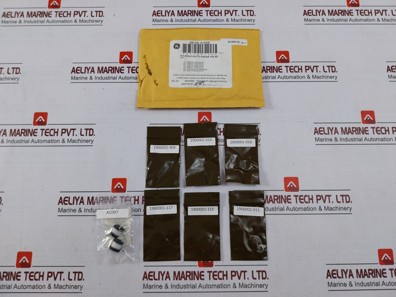 Hydril Ac409-rk Repair Kit For Gen-ii Mux Auto-shear Valve Rev A2