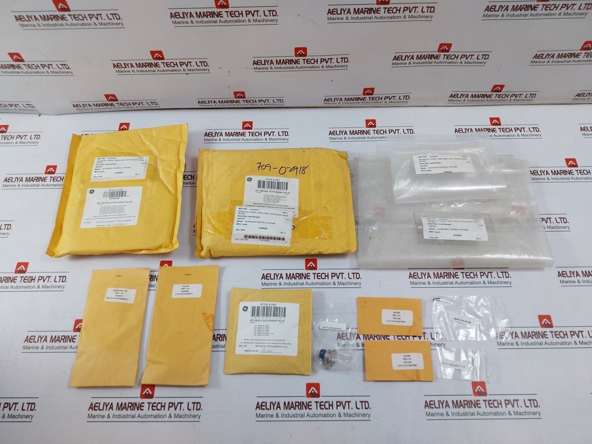 Hydril Ac409-rk Repair Kit For Gen-ii Mux Auto-shear Valve Rev A2