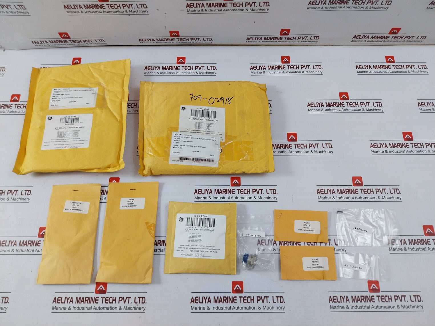 Hydril Ac409-rk Repair Kit For Gen-ii Mux Auto-shear Valve Rev A2