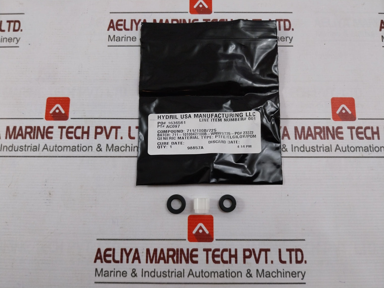 Hydril Ac409-rk Repair Kit For Gen-ii Mux Auto-shear Valve Rev A2