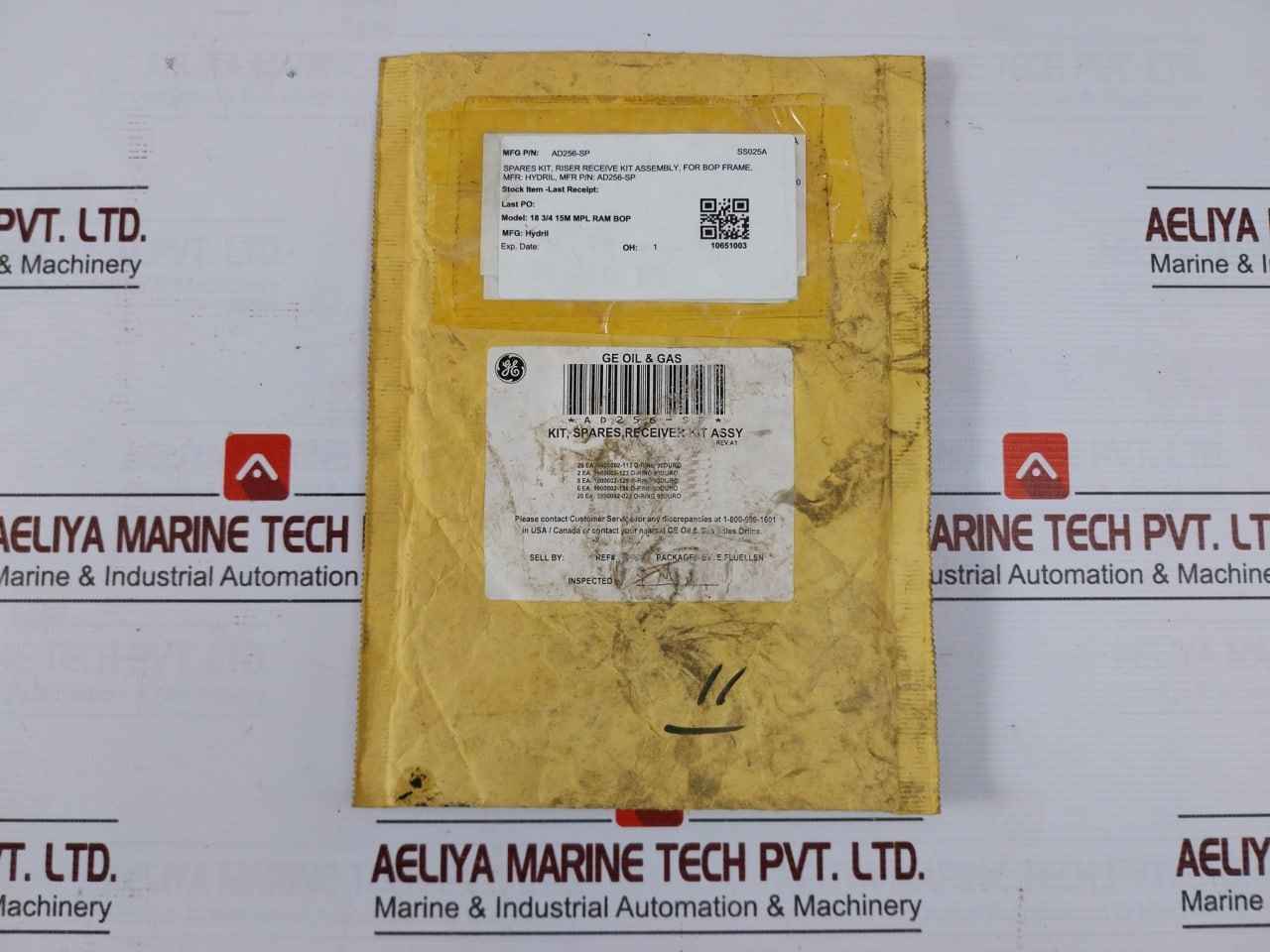 Hydril Ad256-sp Spares Kit, Riser Receive Kit Assembly For Bop Frame Ss025A