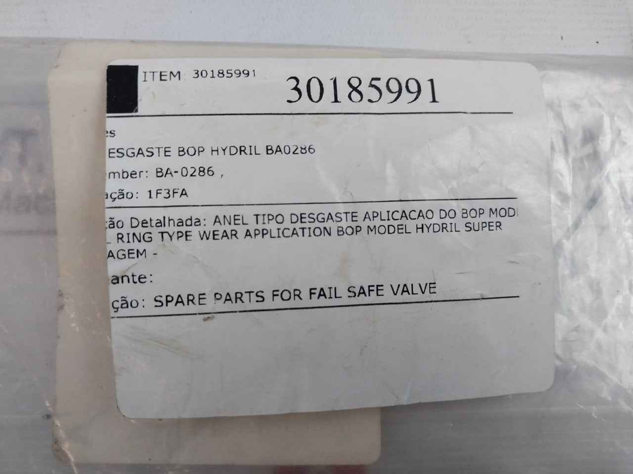 Hydril Ba-0286 O-ring Seal 30185991 Wear Band 3.747 Od X .500 Wide X 20373651