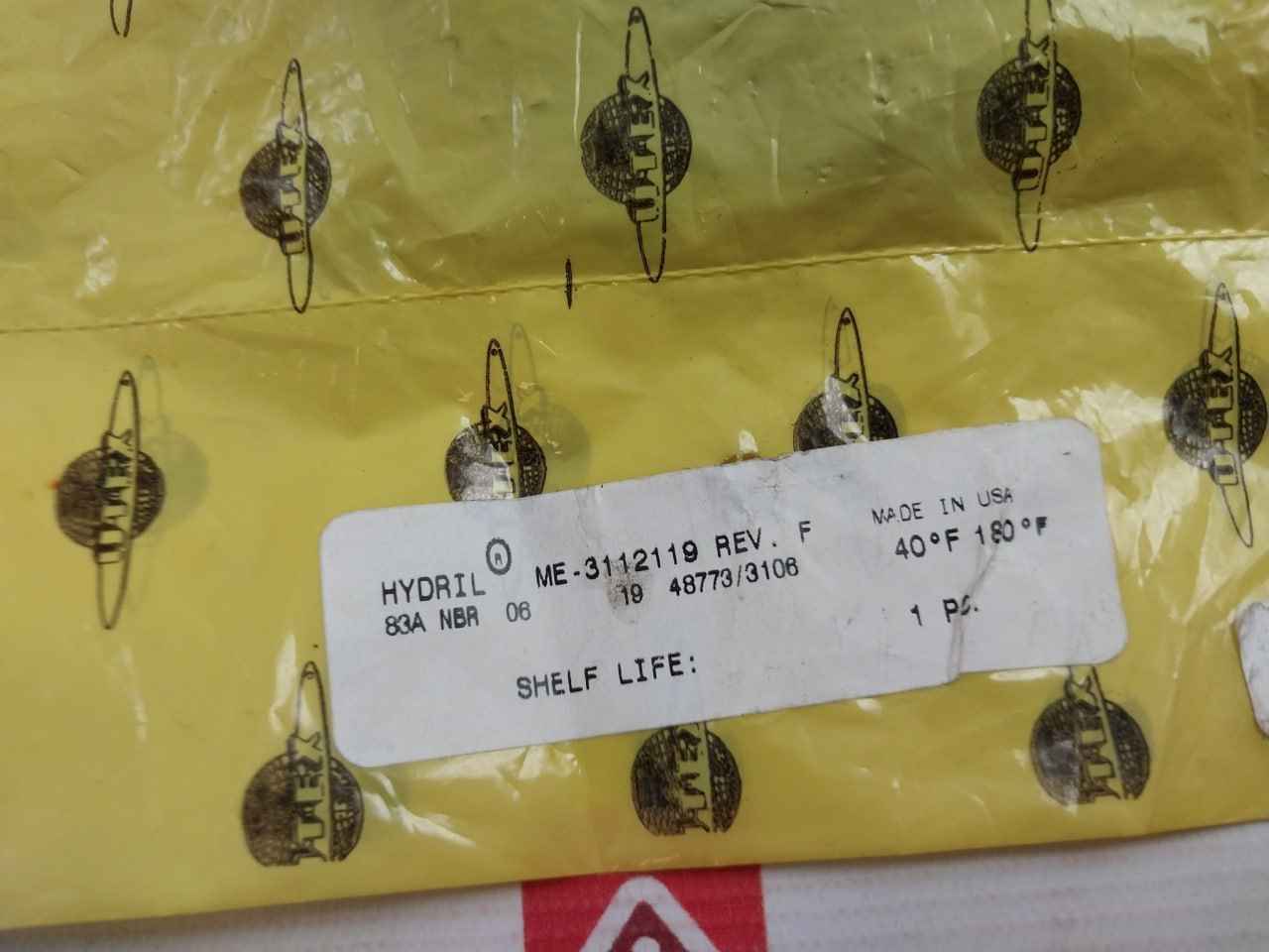 Hydril Me-3112119 O-ring Seal Rev-f 83A Nbr 06 19 48773/3106