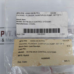 Hydril Union 015634 Quintuplex Plunger Pump Packing Set Ab082-09-08-pkg