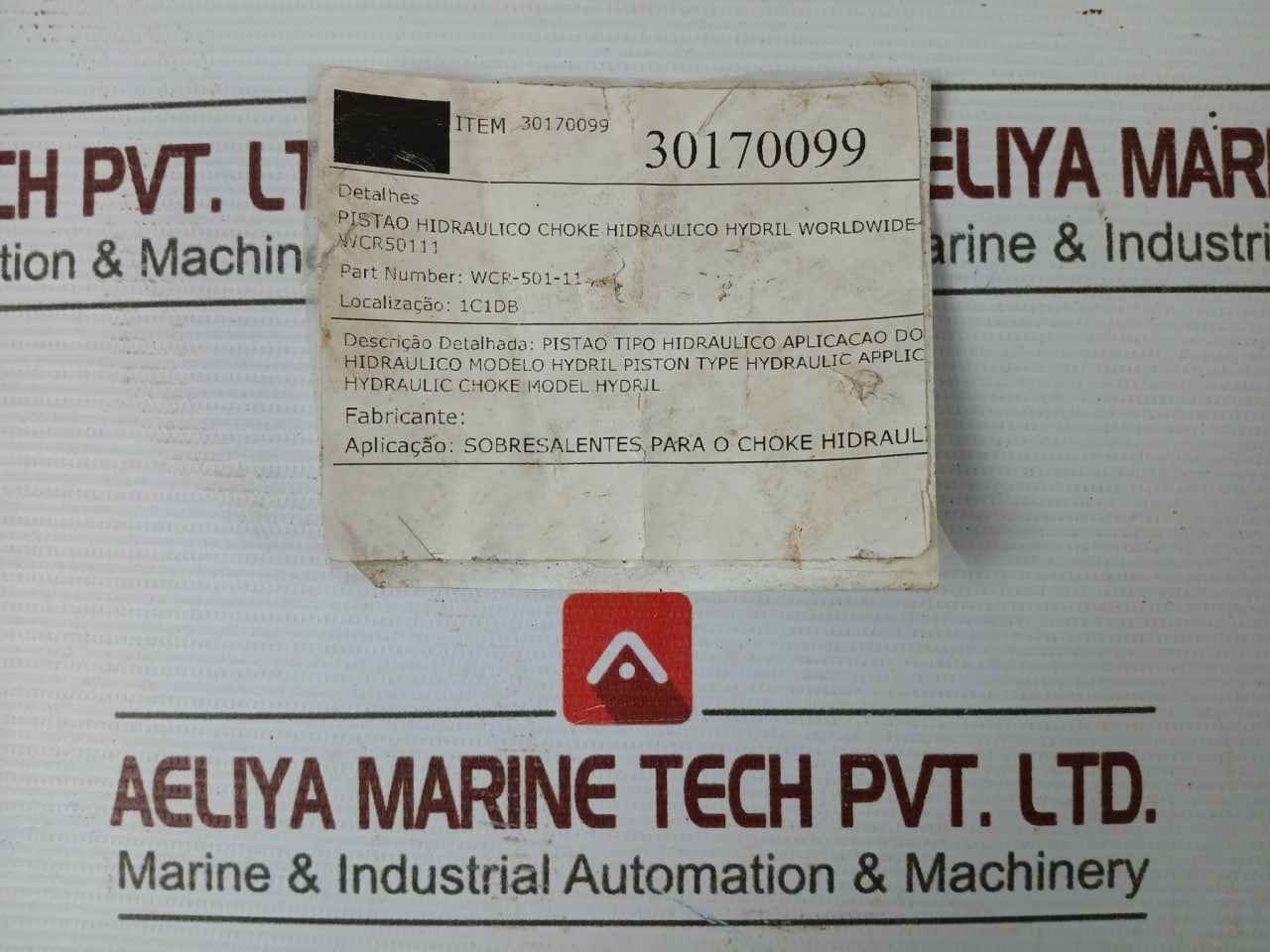 Hydril Wcr-501-11 Piston Hydraulic Choke Spare Part M29610 R5