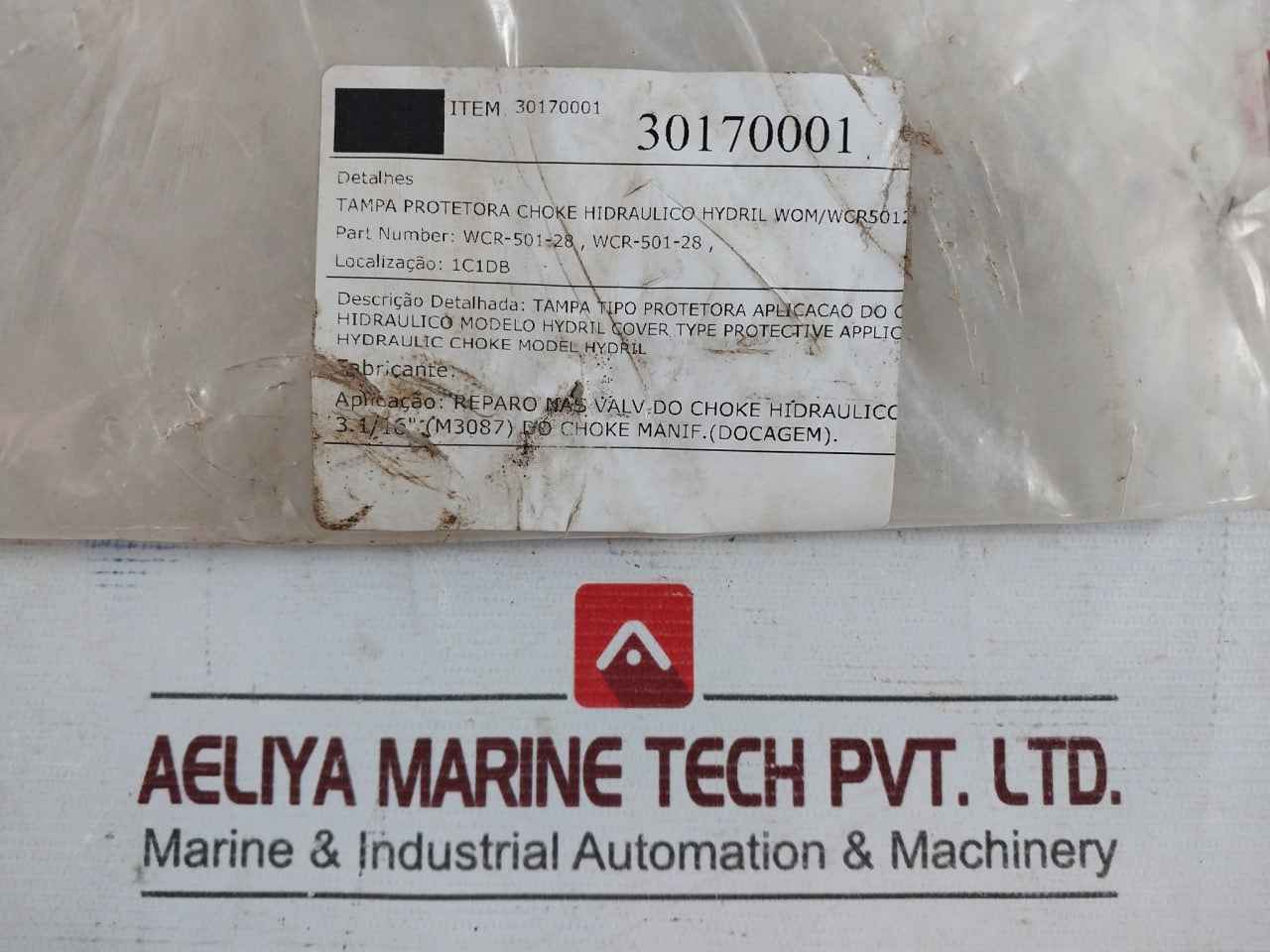 Hydril Wcr-501-28 Hydraulic Choke Protective Cover (M3087) 30170001
