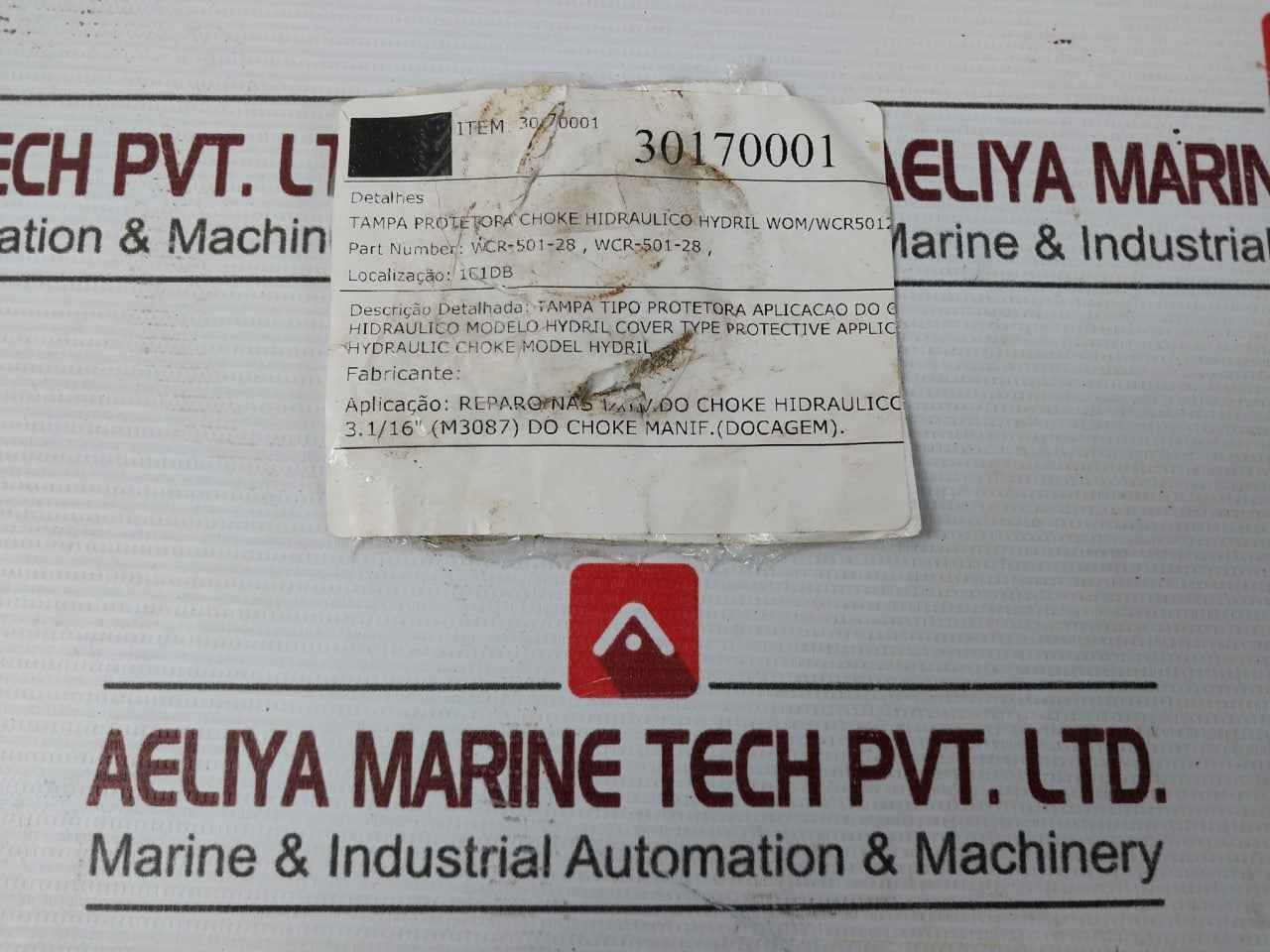 Hydril Wcr-501-28 Protective Cover For 3-1/16