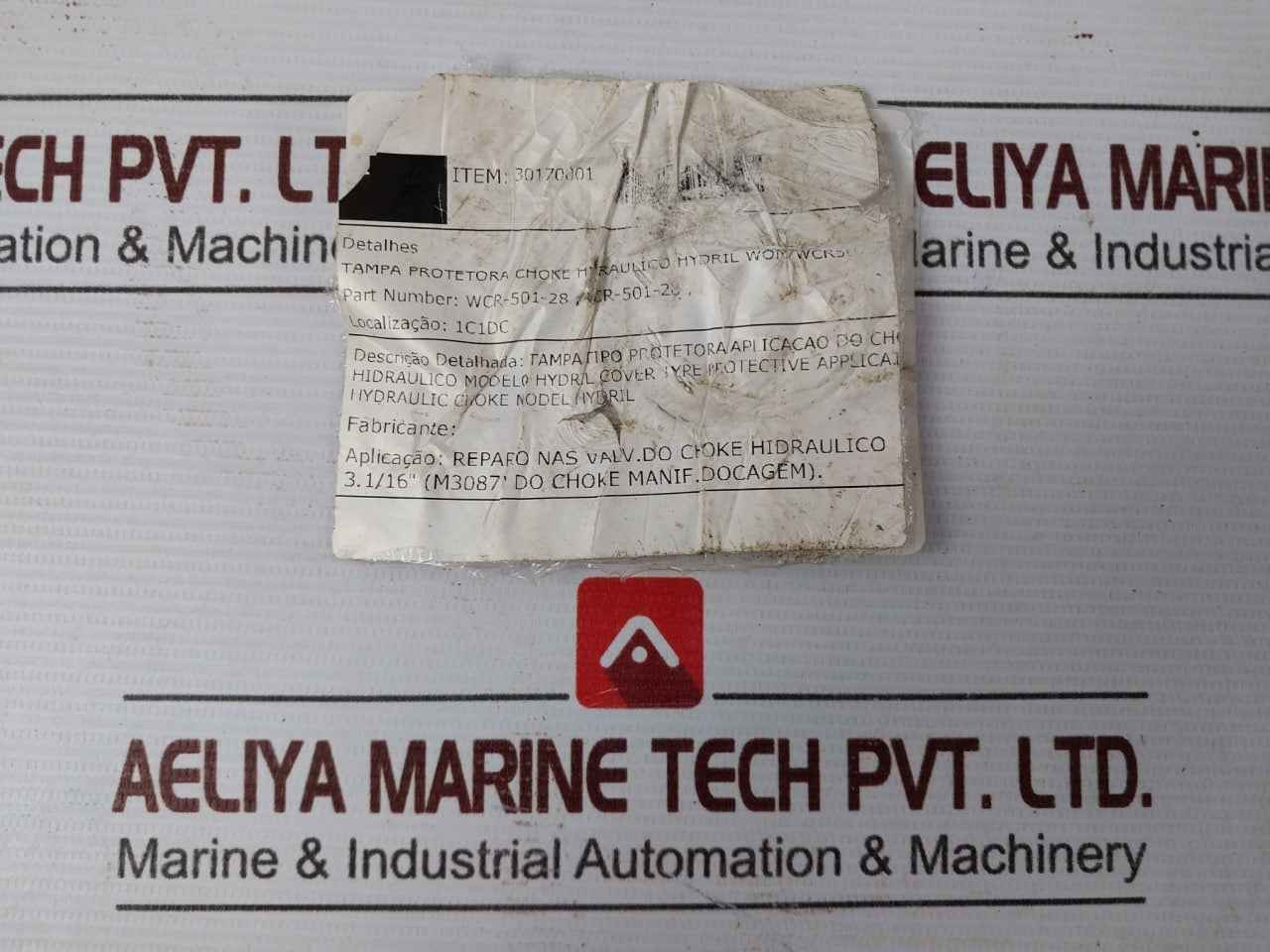 Hydril Wcr-501-28 Protective Cover For 3-1/16