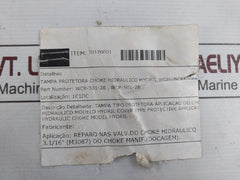 Hydril Wcr-501-28 Wom Hydraulic Choke Protective Cover R3 M-53981-17