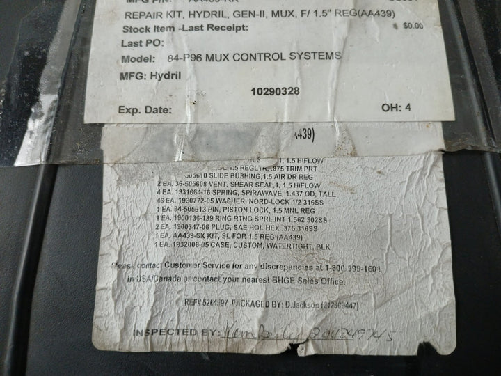 Hydril Aa439-rk Seal Repair Kit Gen-ii F/ 1.5