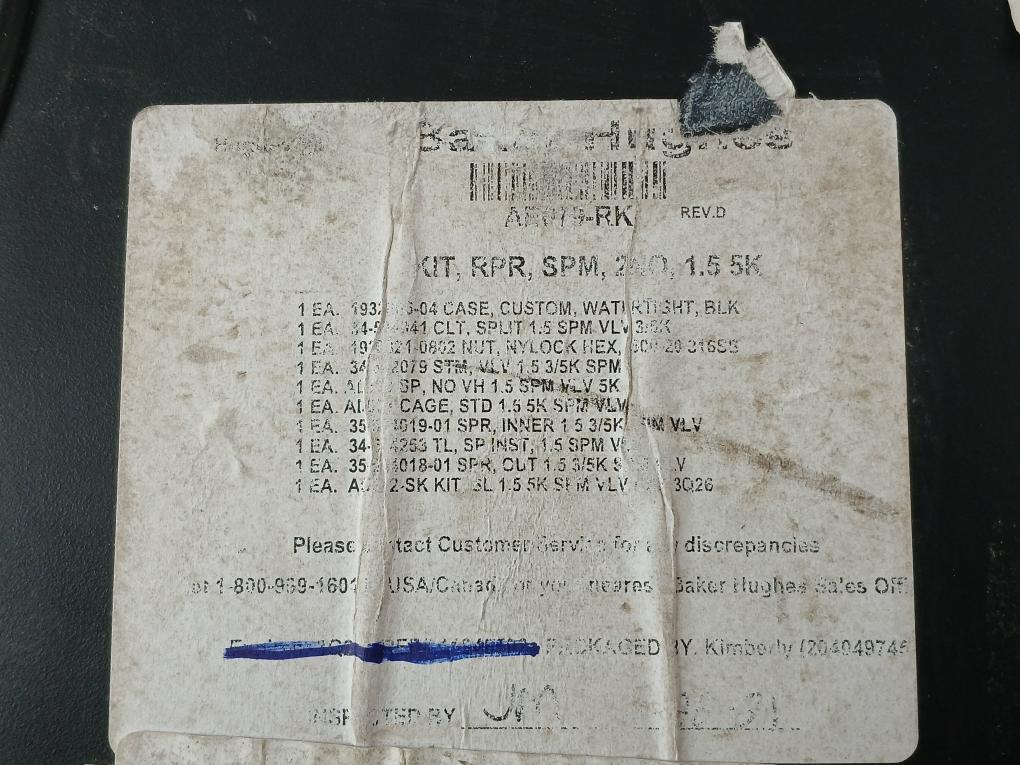 Hydril Ae679-rk Spm Valve Repair Kit 1.5