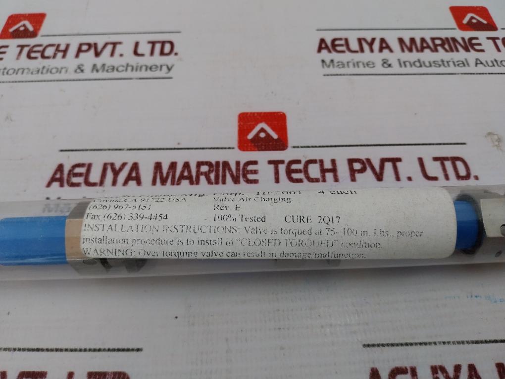 Hydro Fitting HF2001 Charging Valve, PMI C-1/2, BD341077