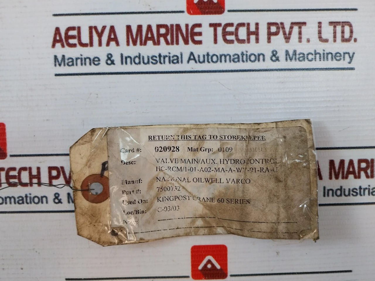 Hydrocontrol 05898 Hydraulic Remote Control Valve Joy Stick 7500732