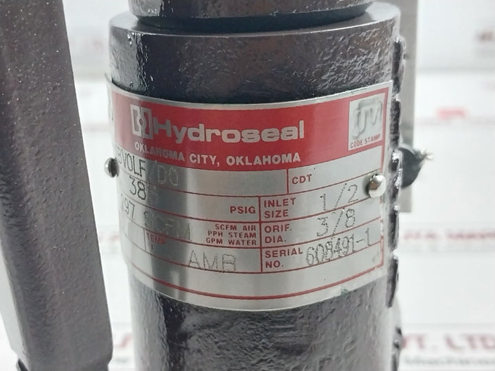 Hydroseal 1Bv0Lf/D0 Safety Relief Valve 385Psig Sb2A Pl20A A006B