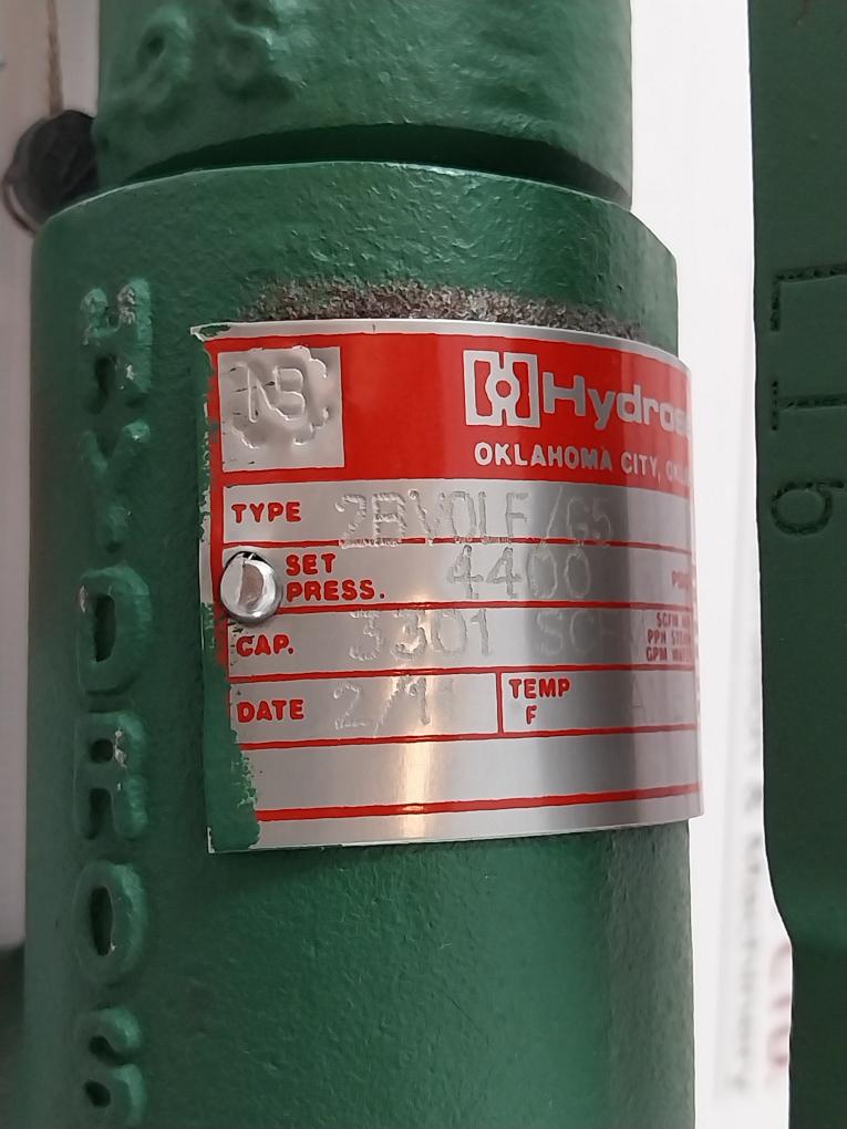 Hydroseal 2Bv0Lf/G5 Pressure Relief Valve 4400Psig Pl20A A006B Ly5