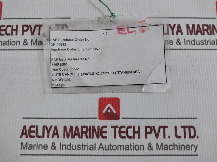 Hylor 350Rss01 Outer Anode