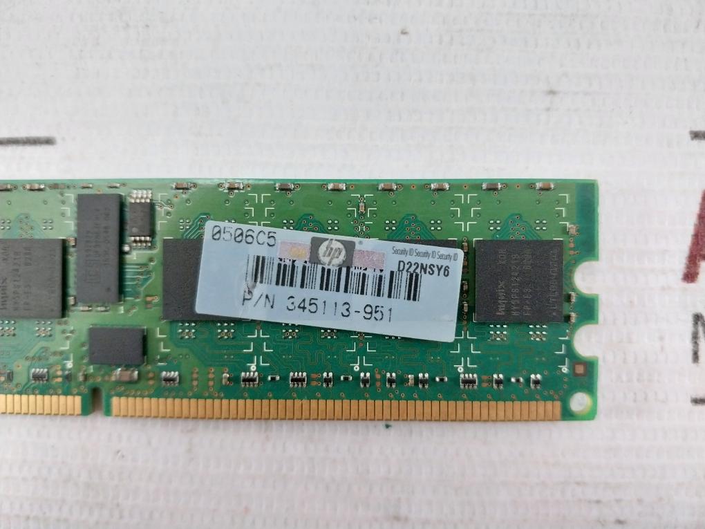 Hynix 1Gb 1Rx4 Pc2-3200R-333-12 Memory Ram D22Nsy6 0506C5 0626-3