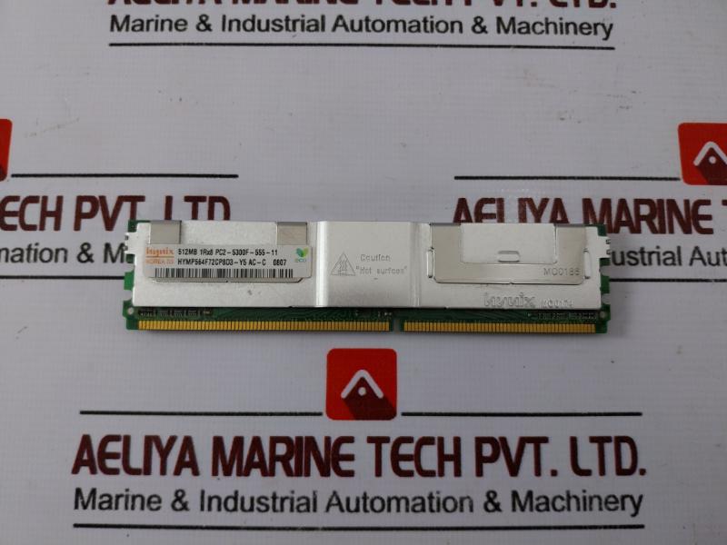 Hynix Hymp564f72cp8d3-y5 512mb 1rx8 Pc2-5300f-555-11 Memory Mo0175