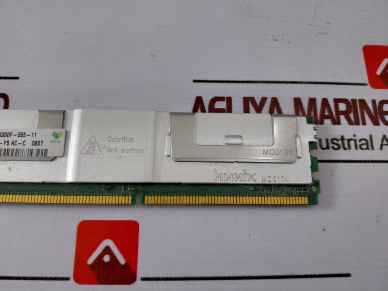 Hynix Hymp564f72cp8d3-y5 512mb 1rx8 Pc2-5300f-555-11 Memory Mo0175