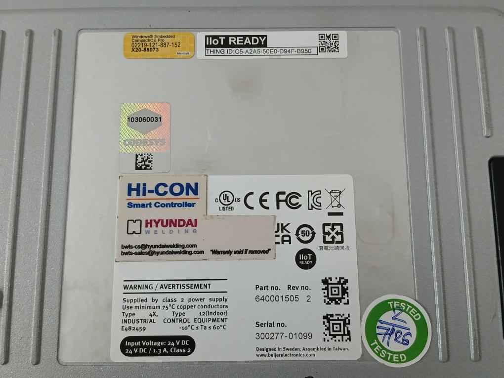 Hyundai 24Vdc Control Hmi Panel 640001505