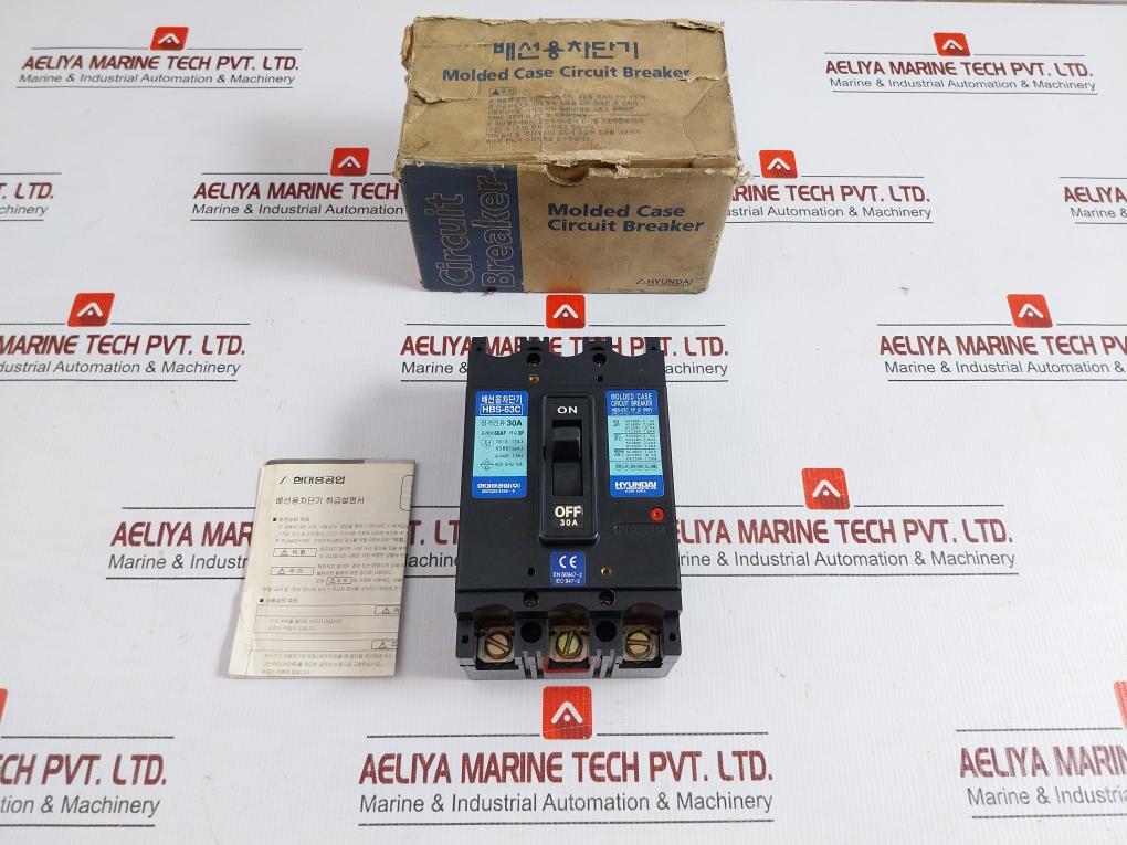 Hyundai-30A-660V-Molded-Case-Circuit-Breaker-3-pole-Hbs-63C-208472-1
