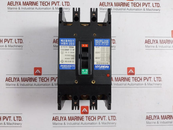 Hyundai-600-Vac-22Ka-Kla00Y-3-pole-Molded-Case-Circuit-Breaker-Hbh-203-209363-4