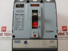 Hyundai 100Af 3P 50/60Hz Molded Case Circuit Breaker Hibx 103Nt