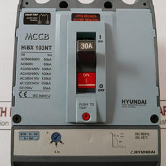 Hyundai 100Af 3P 50/60Hz Molded Case Circuit Breaker Hibx 103Nt