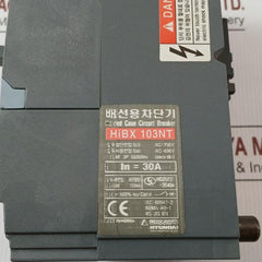 Hyundai 100Af 3P 50/60Hz Molded Case Circuit Breaker Hibx 103Nt