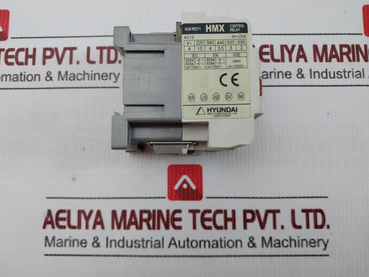 Hyundai 200-220V 60Hz Control Relay Hmx 40