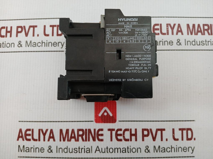Hyundai 200...220V 60Hz Auxiliary Contact Block Hmx 31