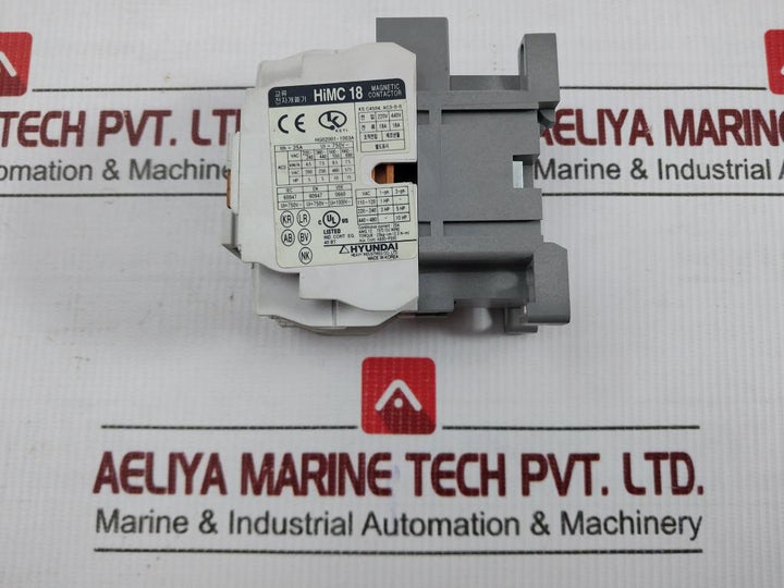 Hyundai 3-pole Magnetic Contactor 50/60Hz 750V Part No Himc 18