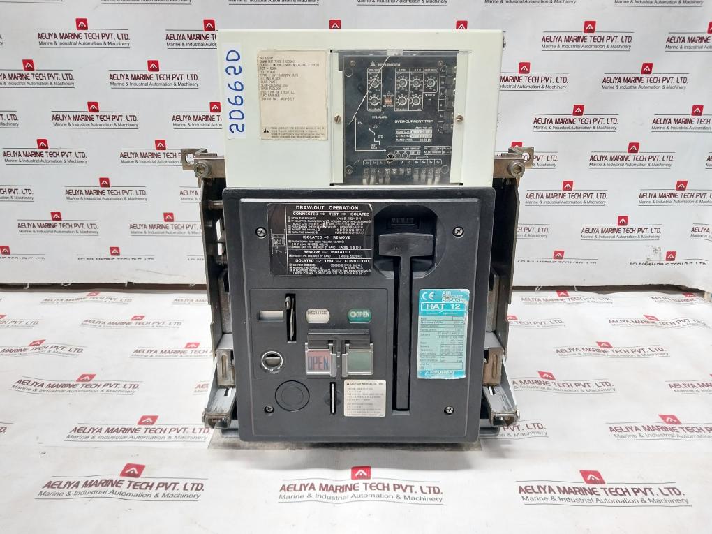 Hyundai 3 Poles Air Circuit Breaker Hat 12/3P 690Vac 50/60Hz Aor-1S-as Hats-t