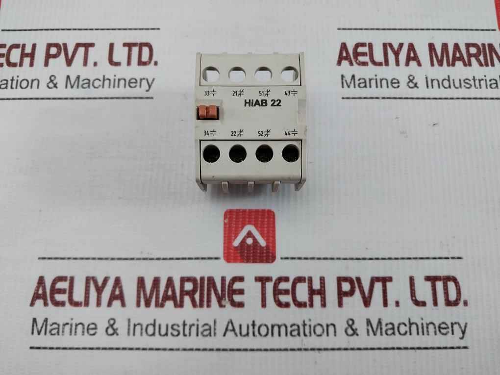 Hyundai 4-pole Auxiliary Contact Block 690V Ac Hiab 22