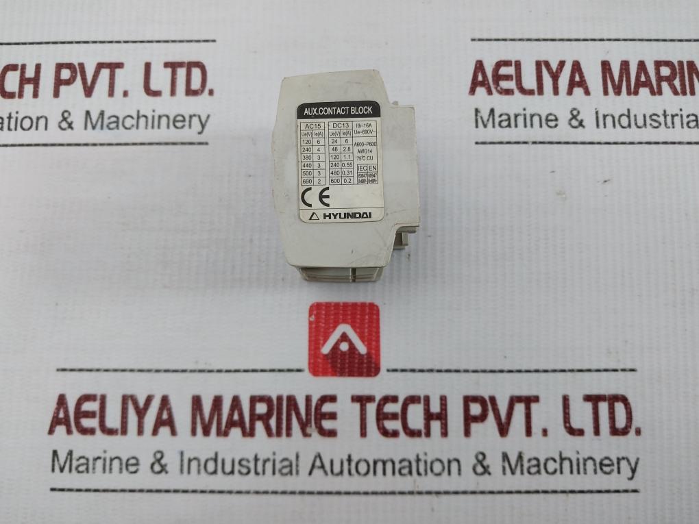 Hyundai 4-pole Auxiliary Contact Block 690V Ac Hiab 22