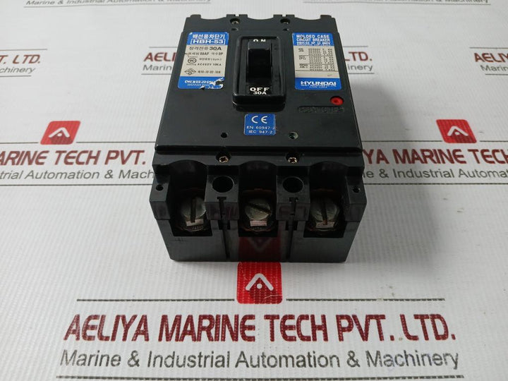 Hyundai 660V Molded Case Circuit Breaker Hbh-53